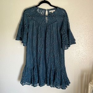 Francesca’s Lace Blue Dress